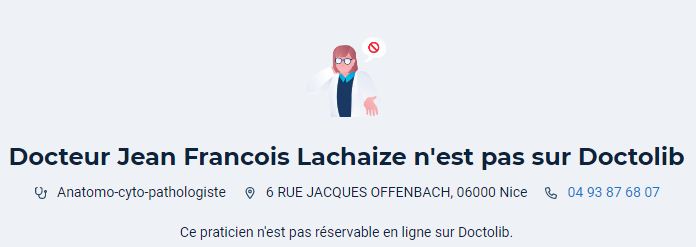 Dr. Jean Francois Lachaize Nice