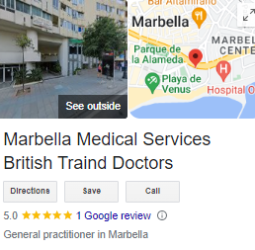 Marbella Medical Services British Traind Doctors